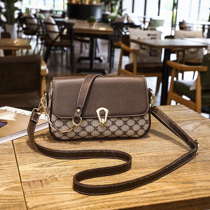 תיק קטן לנשים תיק עם הדפס קטן תיק מרובע קטן כתף בודדת