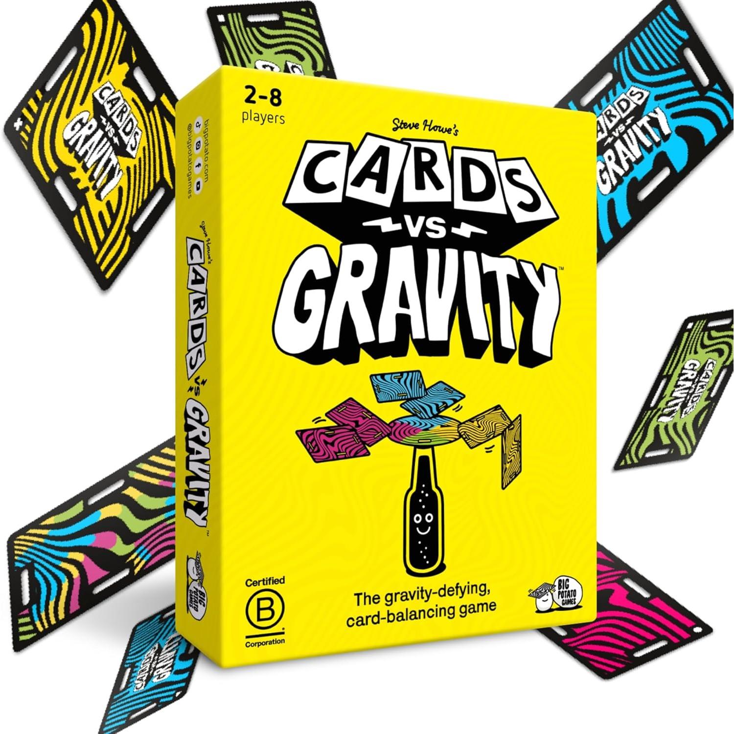 Carte contro Gravità Gioco da Tavolo di Carte Impilabili e di Equilibrio per Divertimento Vacanze in Famiglia
