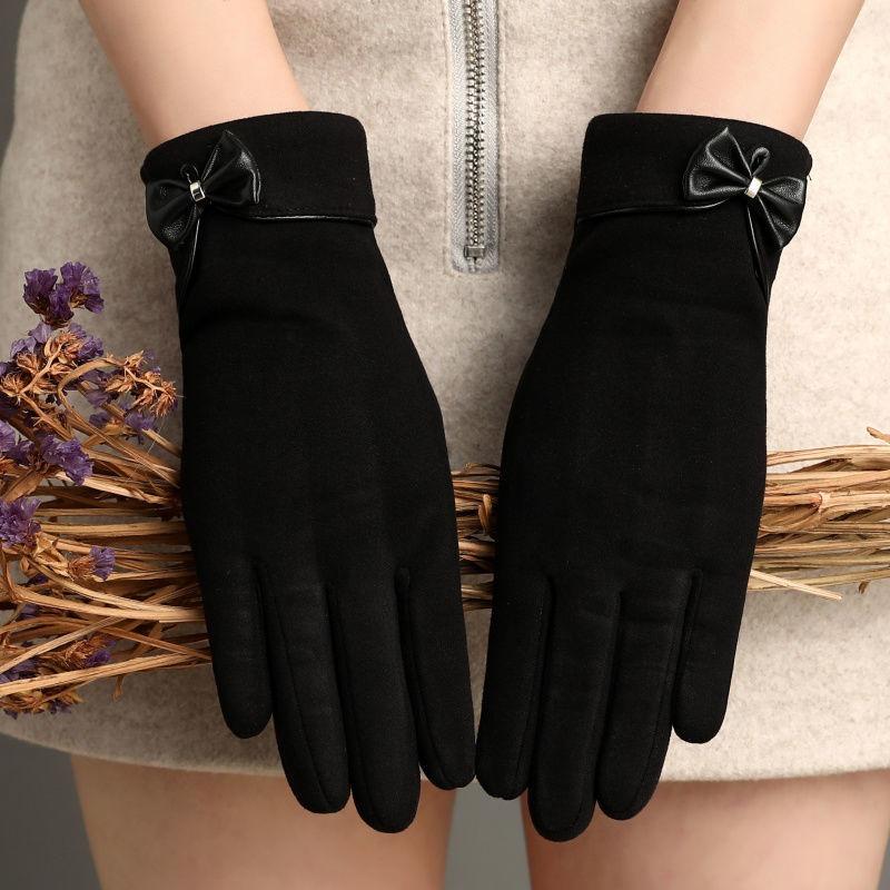 Guanti da Donna Inverno Caldi Antivento Antifreddo Peluche di Coniglio Esterno Equitazione Articoli per la Casa Accessori di Abbigliamento Guanti Femminili