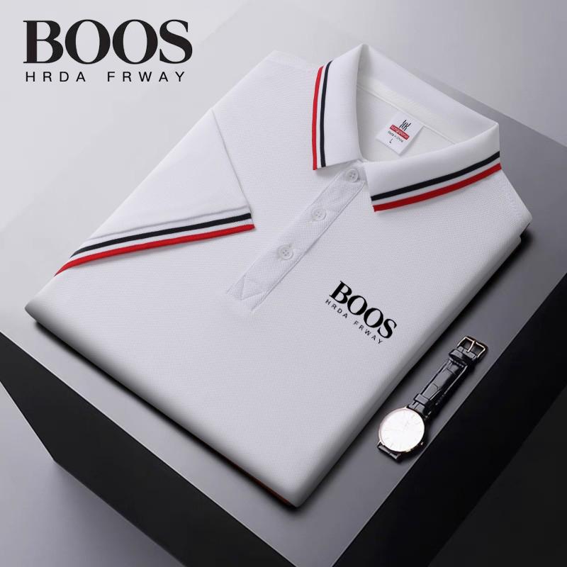 Summer New Ice Ion Fiber Embroidered Polo Shirt with Polo Collar for Moisture Wicking and Sweatwicking