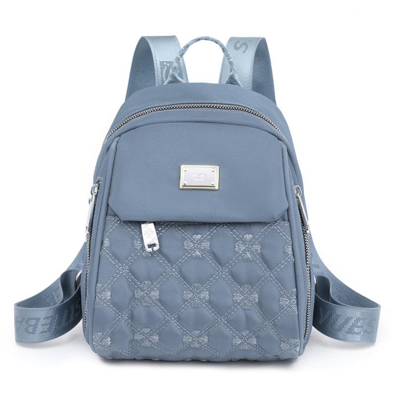 Sac à dos pour femme Sac à dos tendance Simple Broderie coeur pêche Sac à dos décontracté
