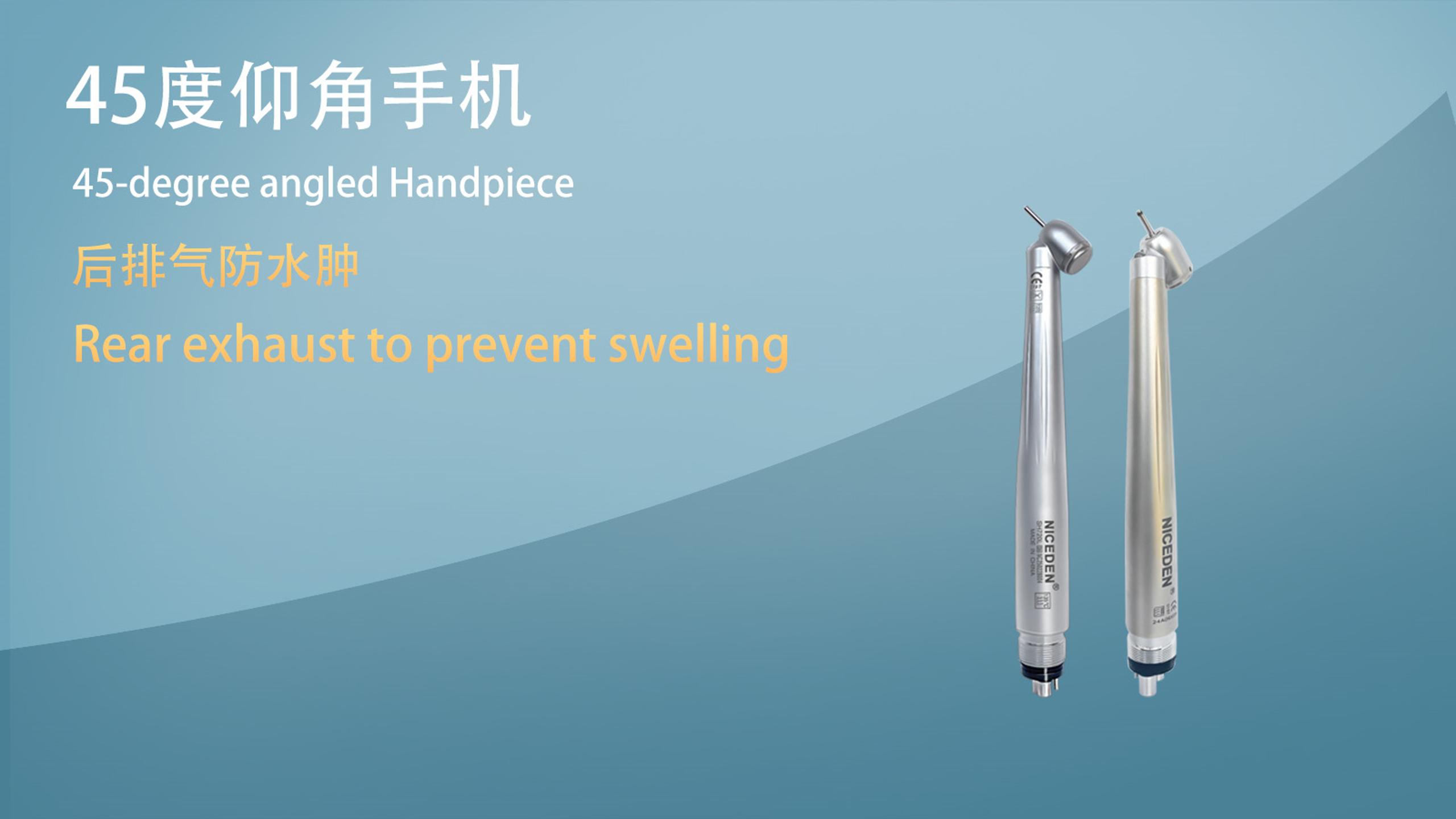 NICEDNE Dental 45 Degree High Speed Handpiece LED