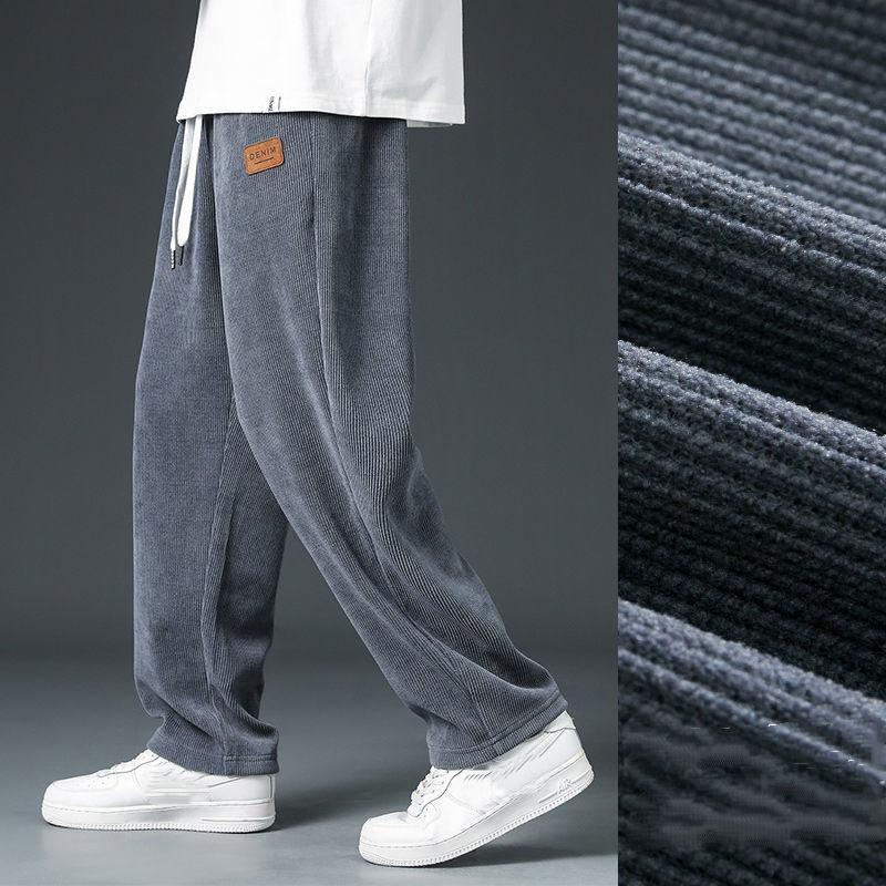 Nové pytlovité pruhované tepláky pro muže Kalhoty s rovnými nohavicemi Móda Hip Hop Streetwear Harajuku Kalhoty Ležérní kalhoty Pánské oblečení
