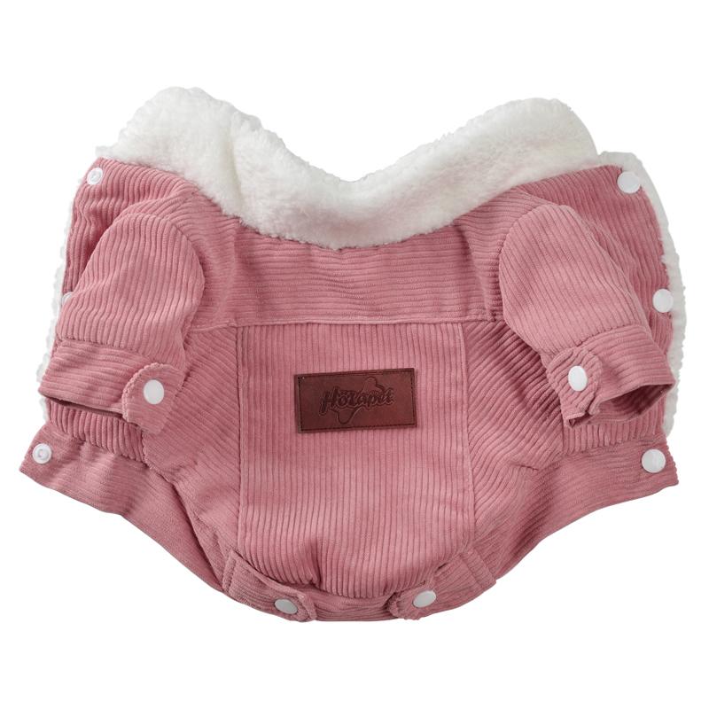 Autumn Winter Dog Clothes Soft Warm Pet Fleece Jacket Coat Fashion Pink Grey Costume for Small Medium Dogs Cats Schnauzer Yorkshire Pet Supplies