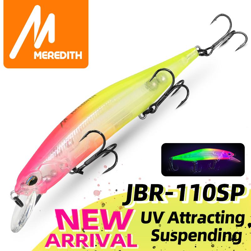 MEREDITH JBR-110SP Jerkbait 110mm 17g Tungsten Suspending Minnow Pike Bass JBR-110SP