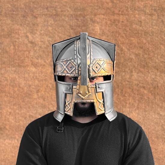 Steel Moria Dwarf Helmet Perfect Christmas Gift for Cosplay, Roleplay, Collectors Stunning Prop Replica