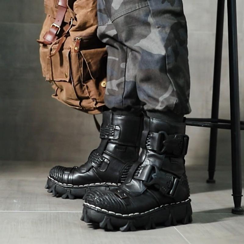 Bottes Médiévales Pour Homme - Mi-mollet, Talon Bas, Fermeture éclair - Rouge Pour Cosplay, Fêtes