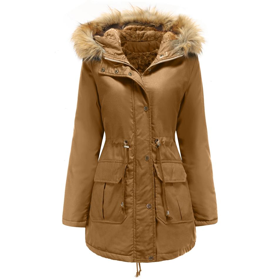 Piumino Lungo Invernale Donna Con Cappuccio – Sherpa E Trapuntato – Caldo E Morbido