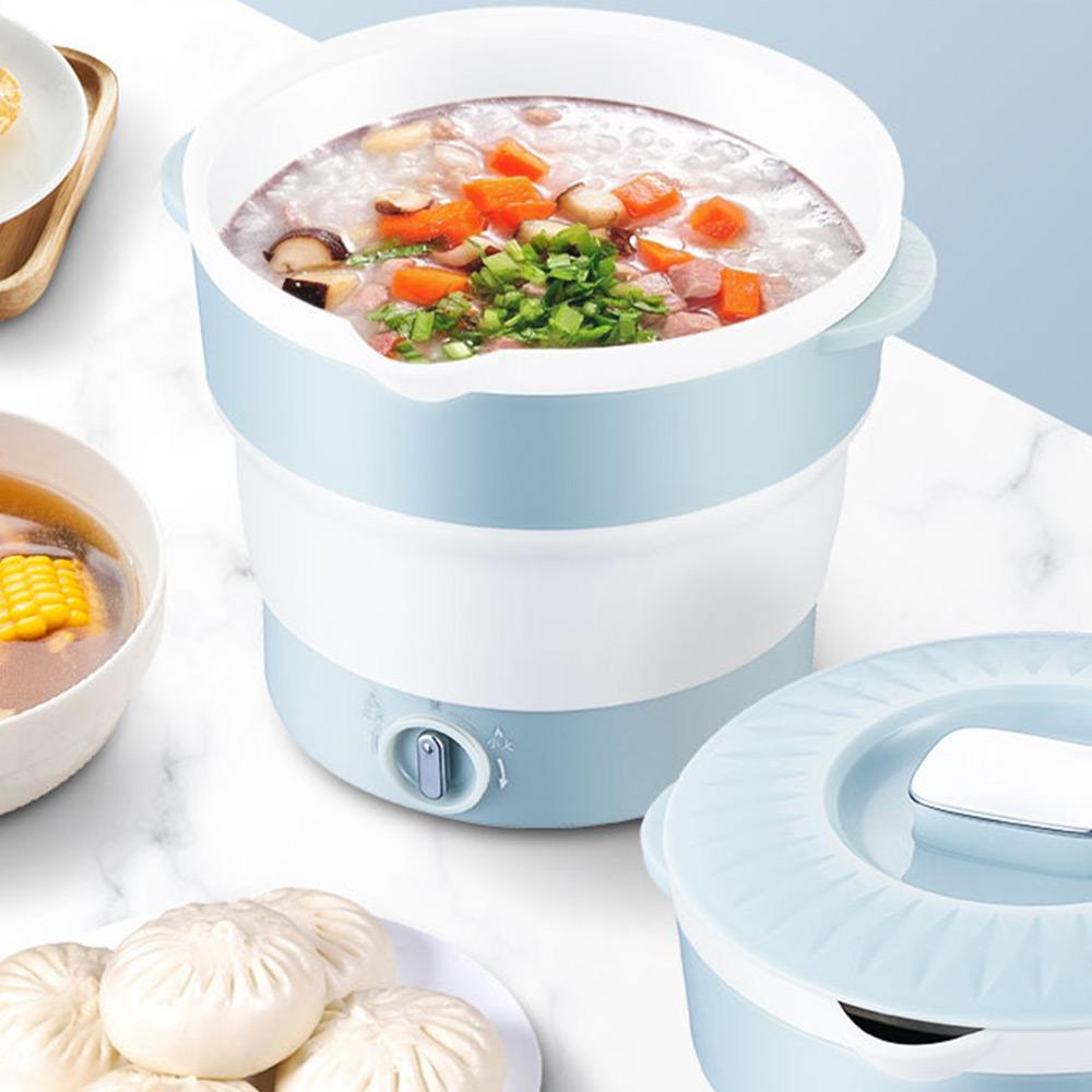 Folding Cooking Pot Portable Camping Electric Hot Pot Travel Home Multifunctional Cooker