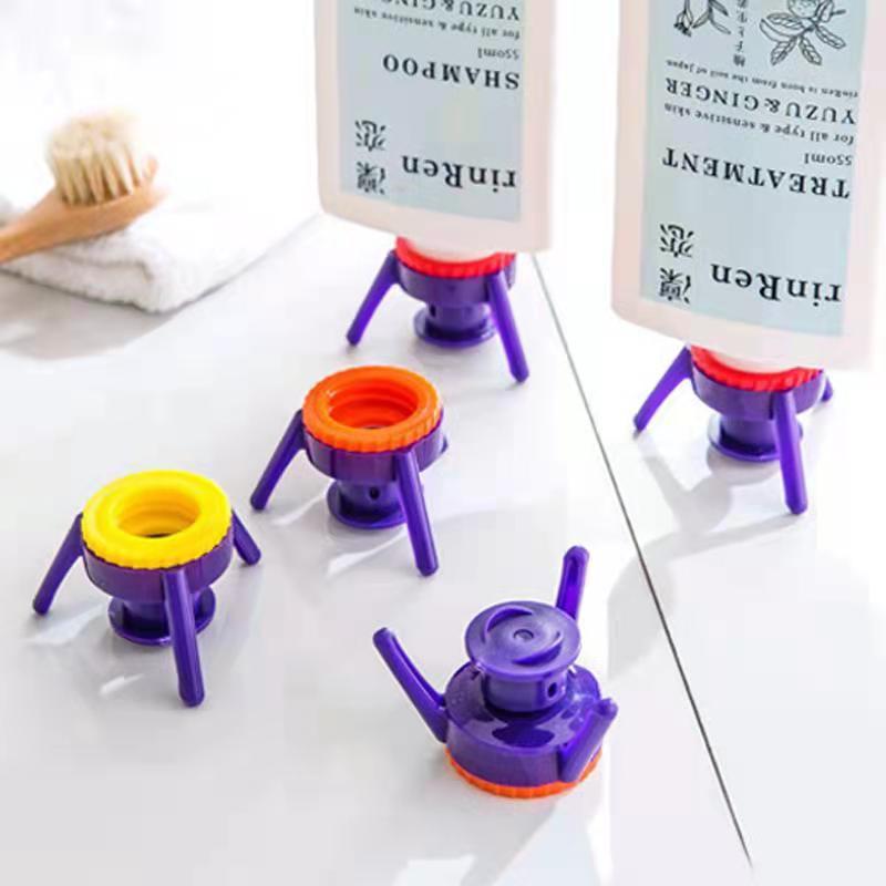 Multifunctional Inverted Bottle Cap Tripod Stand Shower Gel Shampoo Leak-proof Bottle Cap Kitchen Seasoning Squeeze