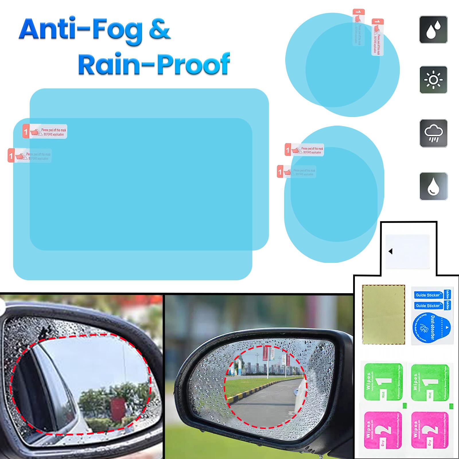 Car Side Rearview Mirror Sticker Rainproof Anti Fog Film Cover Clear Window Waterproof Bathroom Truck Hydrophobic SUV Rainy Day