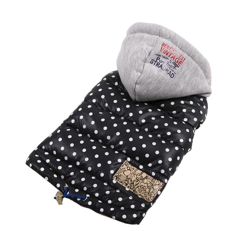 Winter Warm Dog Clothes for Dogs Pet Dog Thick Coat Polka Dot Puppy Pet Vest Jacket Waterproof Dog Clothing Chihuahua French Bulldog Hoodies Outfit