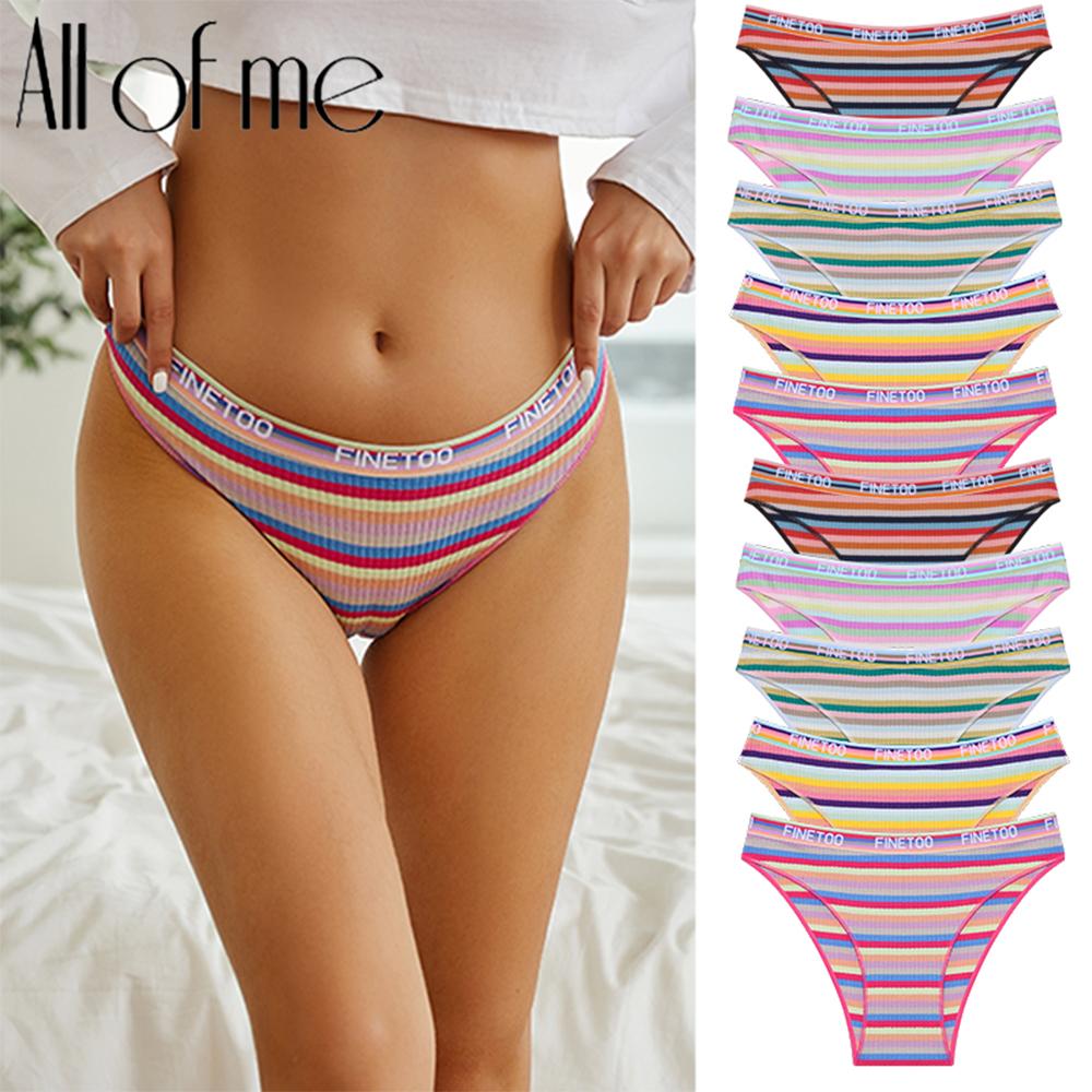 Slip Taille Haute En Coton Pour Femme ALL OF ME - Confort élastique, Dentelle élégante, Doublure Coton - Tailles S à 2XL