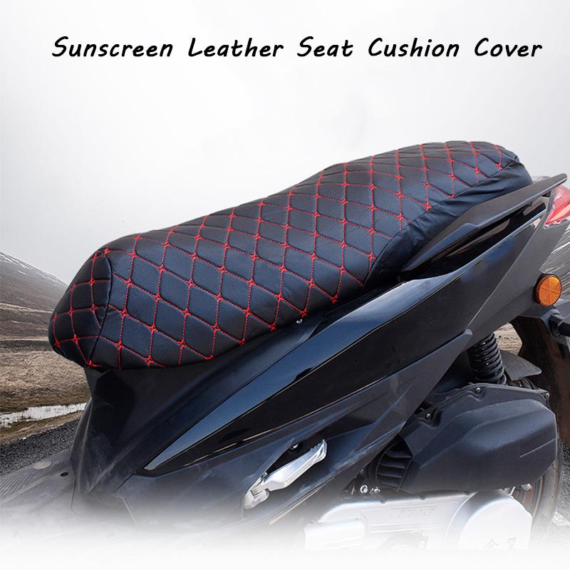 SEAMETAL Motorrad Sitzbezug Verdickter Sitzschutz 3D Kunstleder Sitzpolster Schutzbezug für Motorrad