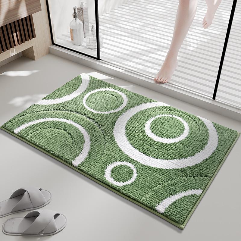Sponge Bathroom Cashmere Thickening Mat Bath Non-slip Carpets In Wash Basin Bathtub  Floor Rug Shower Room Doormat Memory Foam 3D Pad