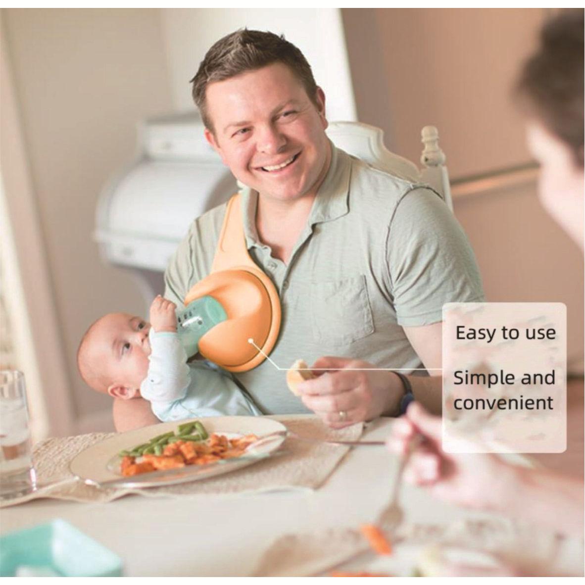 New Breastfeeding Device Free Hand Bottle Holder, Silicone Milk, Breastfeeding Artifact