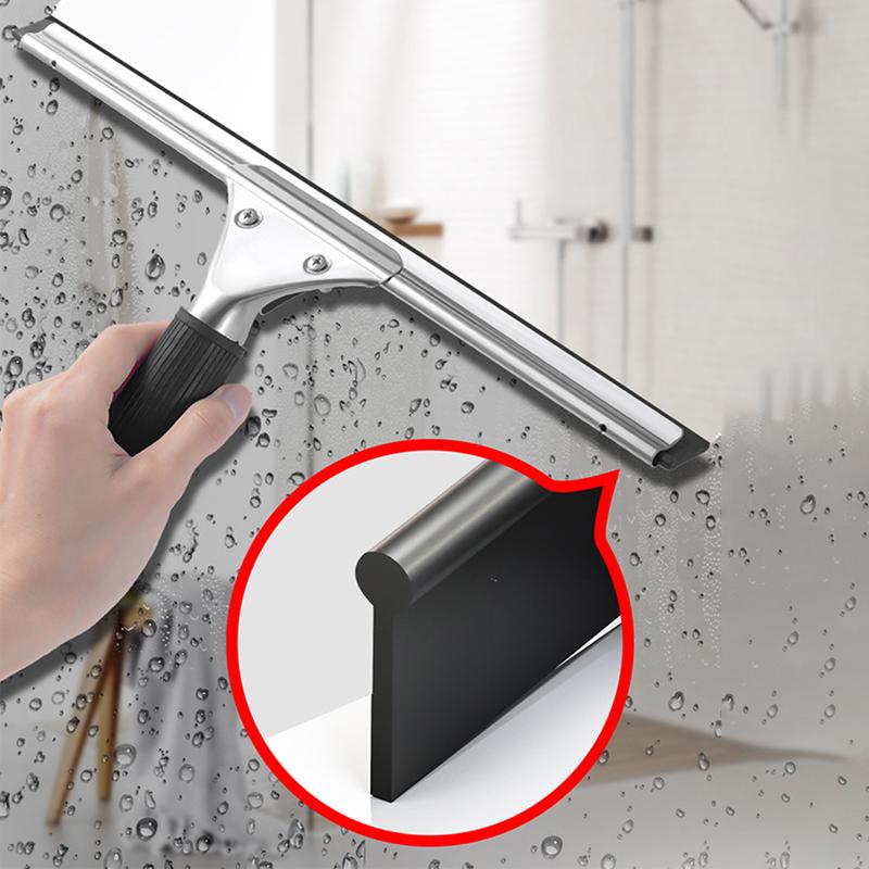 1pc Household Cleaning Scraper Glass Scraper Bathroom Car Glass Wiper Window Glass Cleaner Handheld Water Removal Glass Scraper