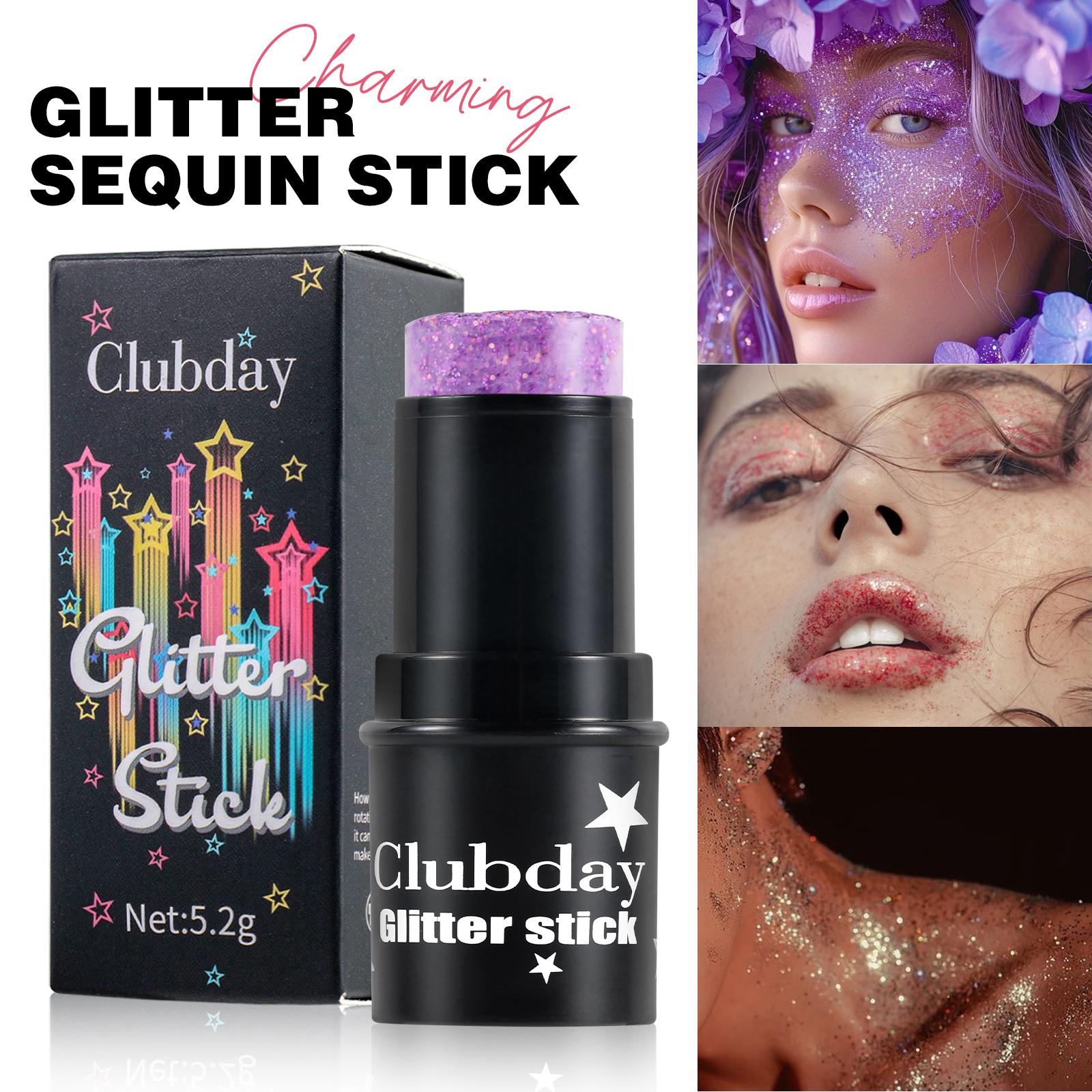 Clubday Face Makeup Sequins eye shadow Stick Phantom Stage Makeup Body Flash All in One