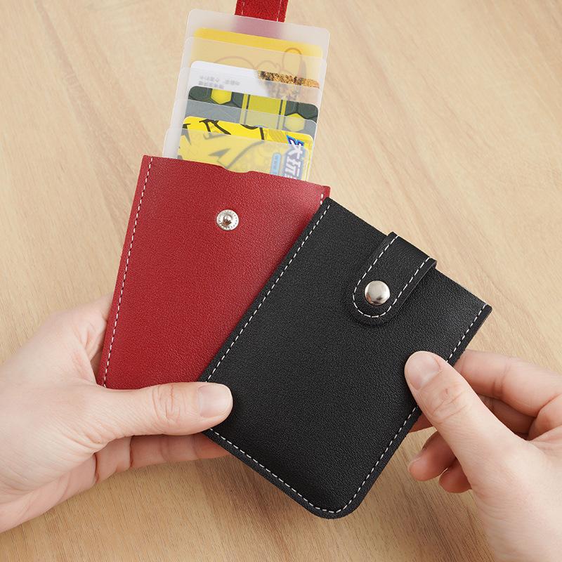 1PCS Large-capacity Pull-out Card Holder with Multiple Card Slots, Convenient ID Card and Bank Card Storage Clip, Anti-demagnetization ID Card Holder
