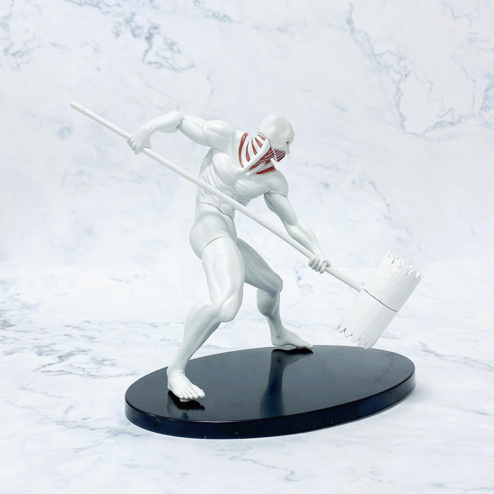 Anime War Hammer Eren Jaeger Standing Style Desktop Model Toy Boys Gifts