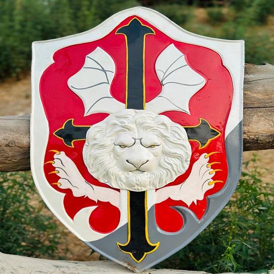 71.12 cm Medieval Spartan Shield Lion face Shield  for Boyfriend, Father Best Gift Halloween