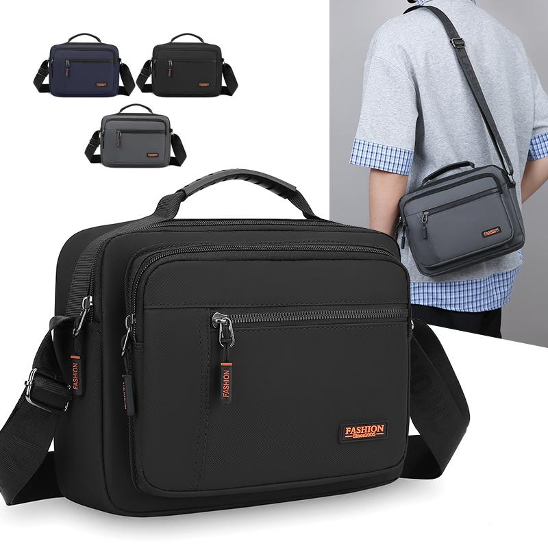 Fashion Casual Men's Handbag Shoulder Bag High Quality Man Messenger Shoulder Bag Top Handle Design Men Crossbody Bag