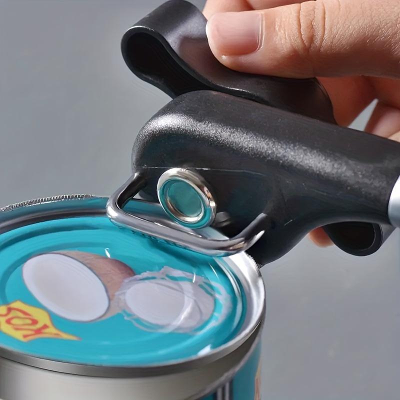 Multifunctional Stainless Steel Can Opener - Easy To Use, Quick, Effortless, and Convenient Kitchen Tool for Opening Cans of Various Sizes