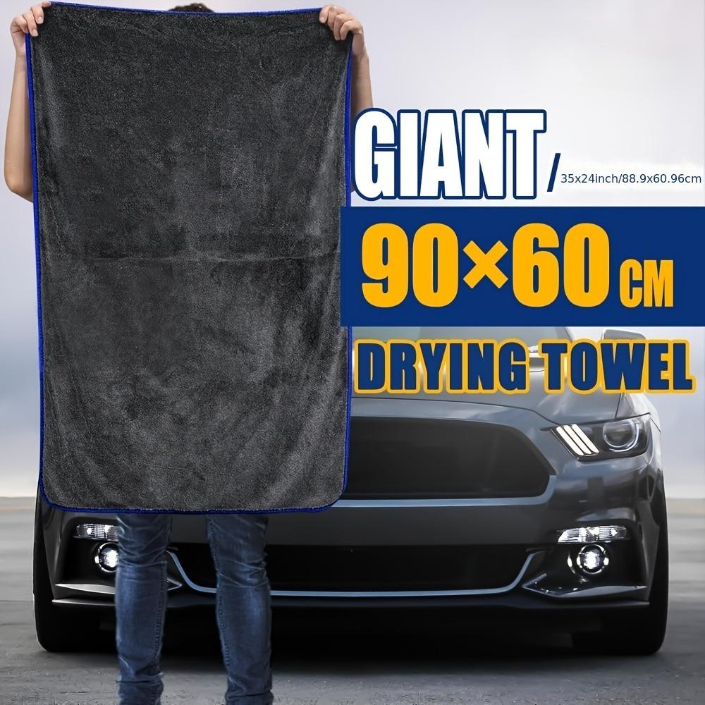 Velký mikrovláknový ručník na sušení auta 600 GSM pro mytí auta bez šmouh