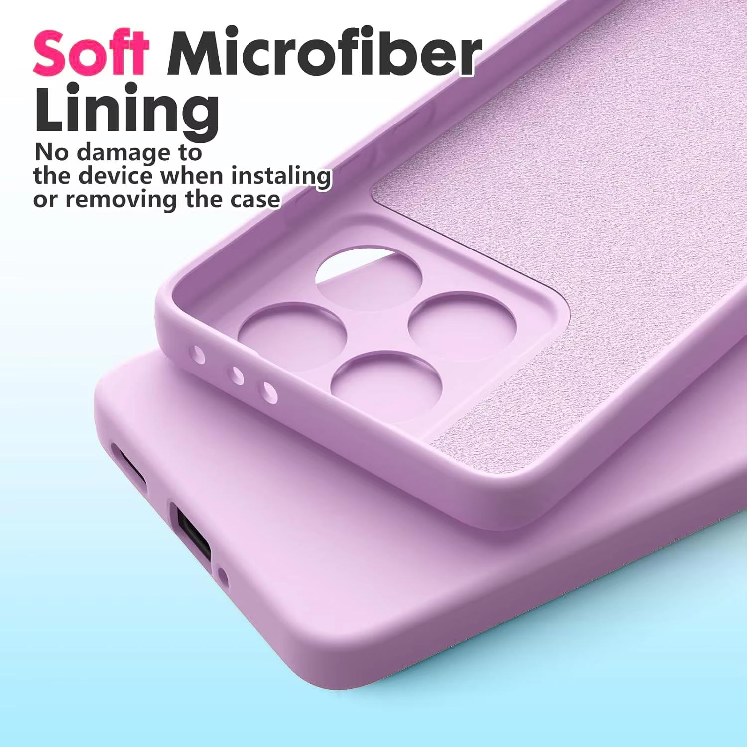 Square Liquid Silicone Soft TPU Case For Xiaomi Redmi Note 13 12 11 Pro Plus 12S 11S K70E 13C Poco X5 X6 Pro 5G 4G Full Protection TPU Back Cover