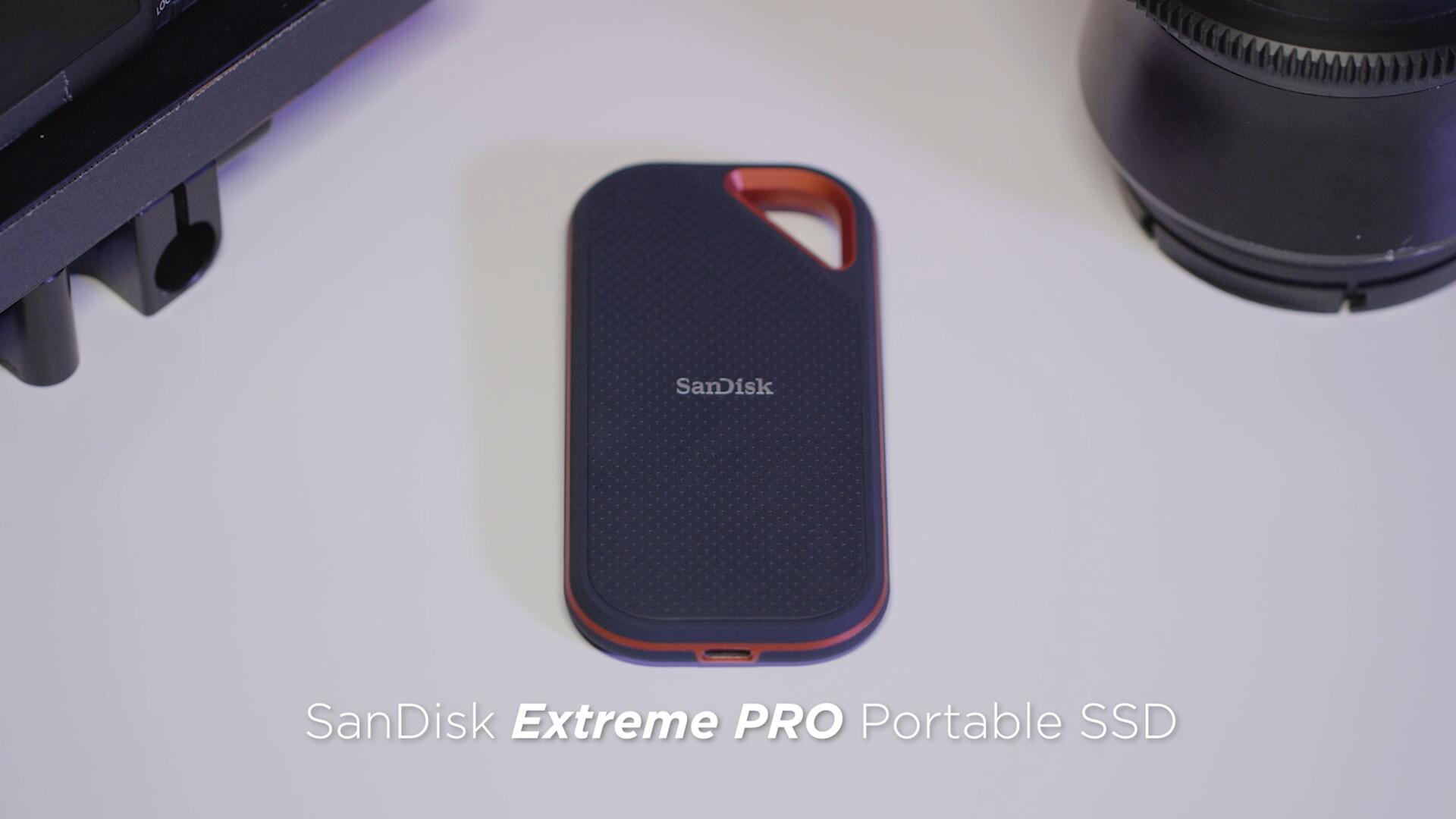 SanDisk 2TB Extreme PRO 1TB 4TB Portable SSD Up To 2000MB/s USB-C USB 3.2 Gen 2x2 IP65 Water and Dust Resistance External Solid State Drive