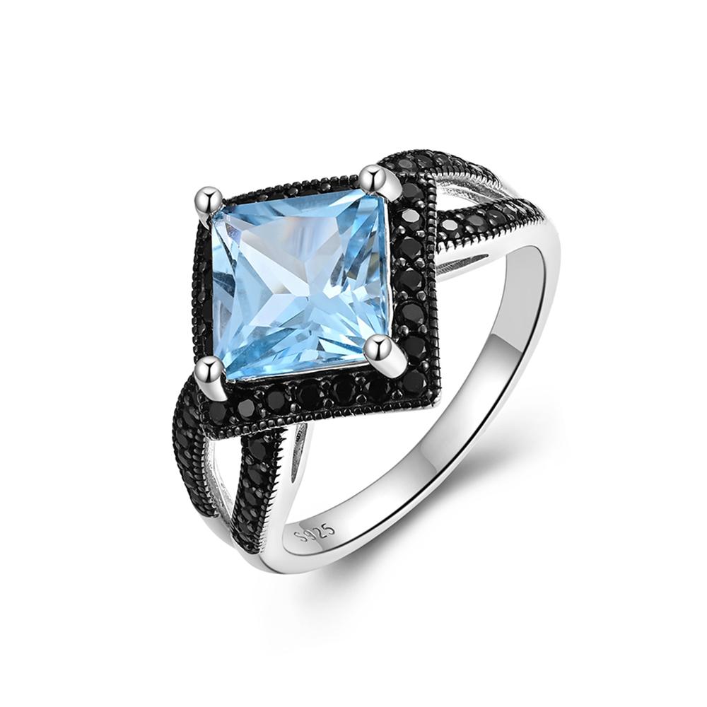 Elegant and Noble Sky Blue Topaz Earrings 925 Sterling Silver Natural Gemstone Fine Jewelry for Women Anniversary Birthday Gifts