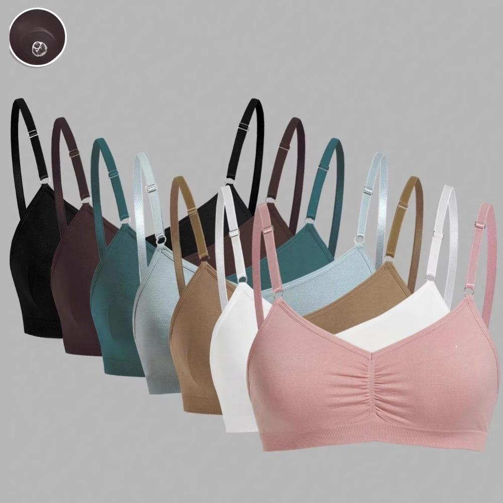 Reggiseno da Donna Sottile a Strato Singolo per Primavera Estate, Lingerie Senza Ferretto Traspirante e Confortevole