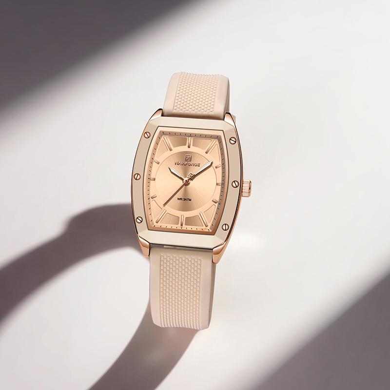 Naviforce Watch for Women Square Elegant Waterproof Luminous Watches Quartz Import Ladies Wristwatch Valentine Day Gifts NF5049