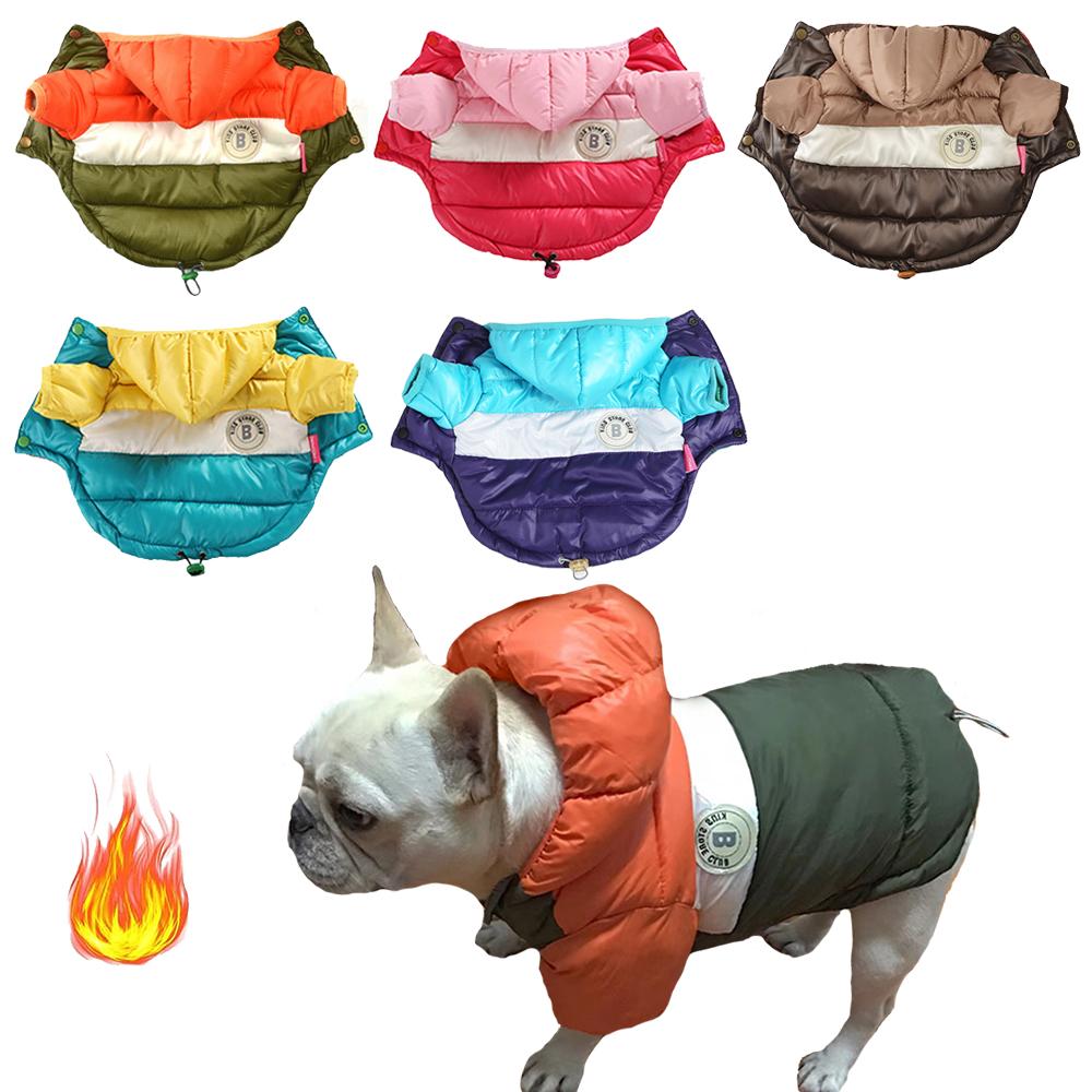 Autumn Winter Pet Hoodies Clothes For Dogs Waterproof Dog Coat Jacket Warm Windproof Puppy Apparel Pet Clothing Chihuahua French Bulldog Clothes