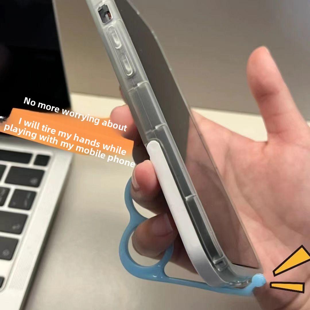 1 PIÈCE Support de Téléphone Portable Créatif Artefact Jouer au Téléphone Portable Ne Fatigue Pas la Main Support Auxiliaire pour Doigt Support de Bureau pour Téléphone Portable Support Portatif pour Téléphone Portable