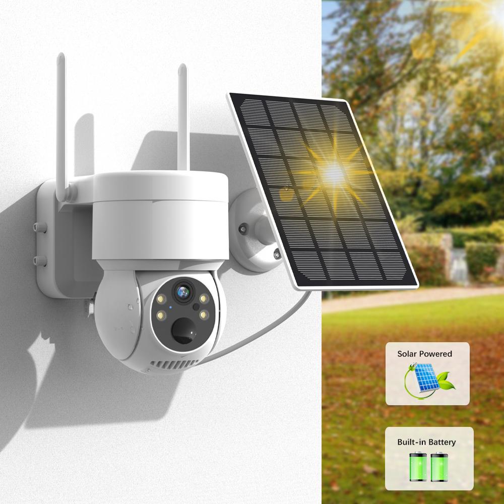 Outdoor Solarbetriebene Netzwerkkamera, HD Nachtsicht CCTV Überwachungskamera, Intelligenter Drahtloser WIFI Videoaufzeichner
