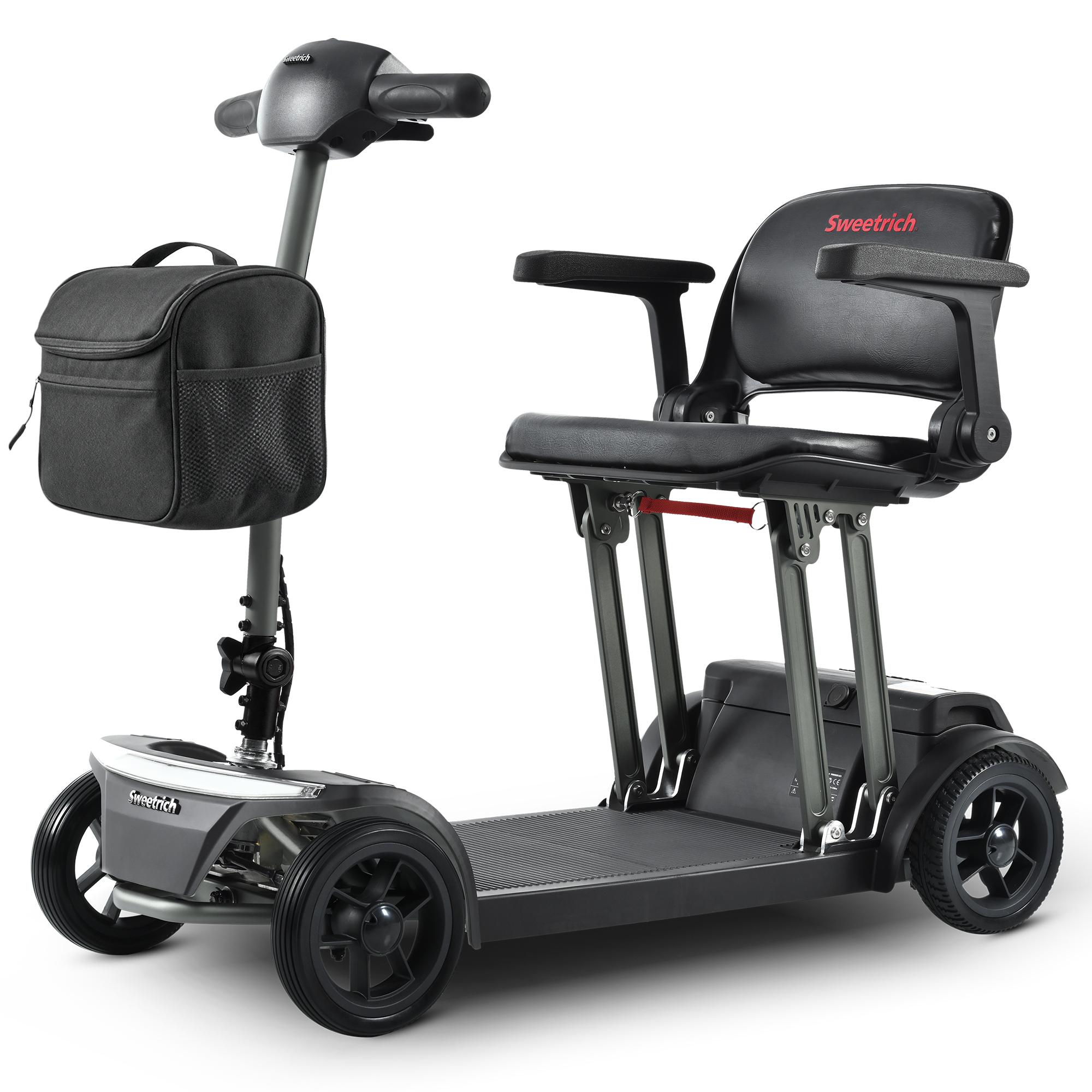 SWEETRICH AIR TRAVELLER 4 Wheels Mobility Scooter for Seniors & Elderly,20AH Battery