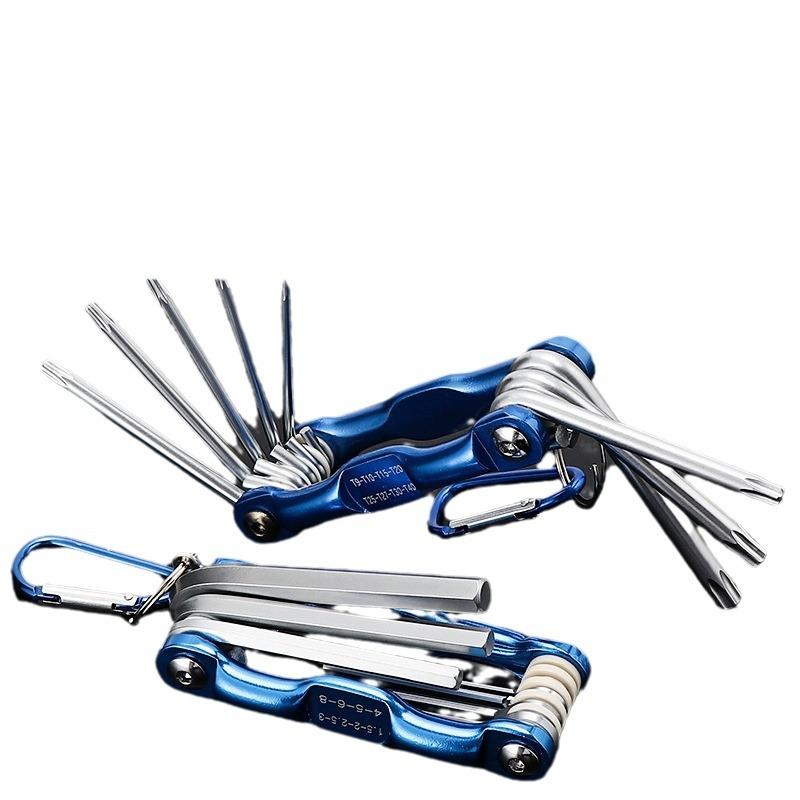 Folding Hexagonal Wrench Portable Hexagonal Socket Screwdriver Portable Folding Multifunctional Tool Set