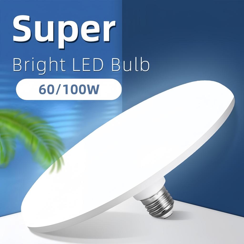 E27 60W/100W Led Lights Super Bright UFO Lamp Energy Saving Ceiling Lights for Room Home Lighting Light Bulb