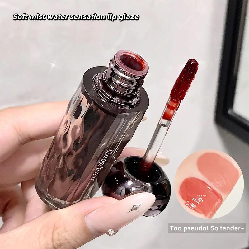 GEGE BEAR Matte & Watery Lip Glaze Long Lasting&Non-Sticky Lip Gloss, Delicate Texture&Moisturizing Lipstick