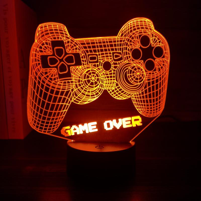 3D LED Night Light Game Controller & Headphone Series, USB Ambient Lamp, Gift Light