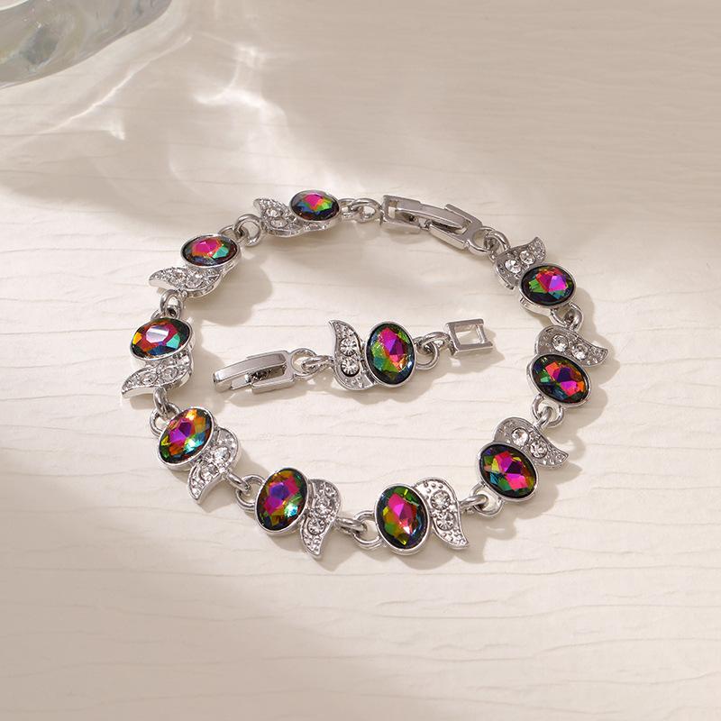 Crystal Rhinestone Bracelet Chain Jewelry  for Women Wedding Accessories