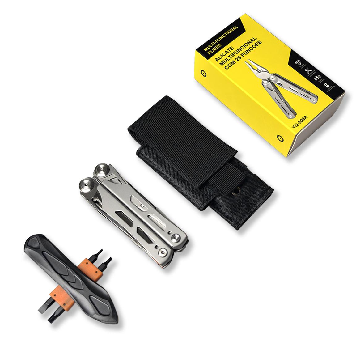 28-in-1 Stainless Steel Folding Pliers Camping Portable EDC Mini Pliers Screwdriver