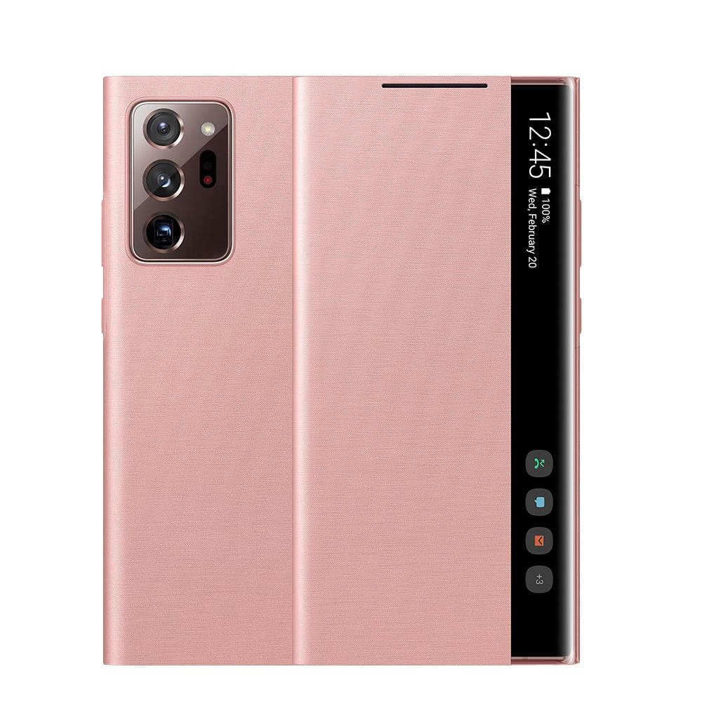 Samusng Original Vertical Mirror Clear Smart View Flip For Samsung Galaxy Note20 Note 20 Note 20 Ultra Note20 Ultra View Flip Cover Case