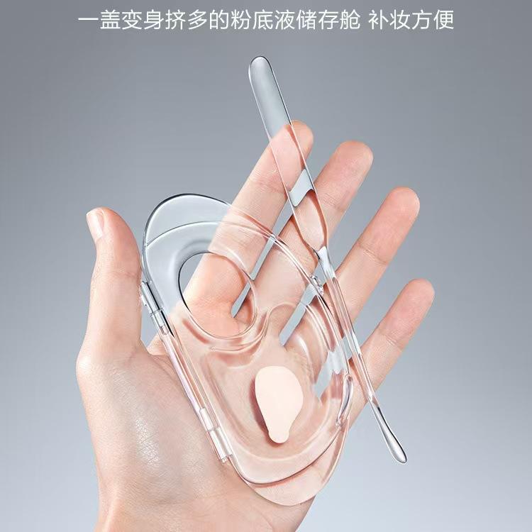 Multifunctional Foldable Transparent Palette Makeup Liquid Foundation Storage Makeup Artist Blending Tray