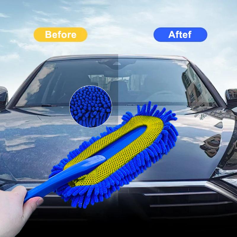 SEAMETAL Car Wax Mop Car Wash Brush Chenille Bristles Cleaning Brush Car Cleaning Tool