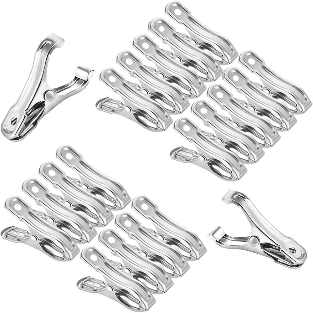 20 Piece 2 Inch Horticultural Mesh Clips, Greenhouse Clips Made Of Stainless Steel For Garden Fencing Or Greenhouse Framing