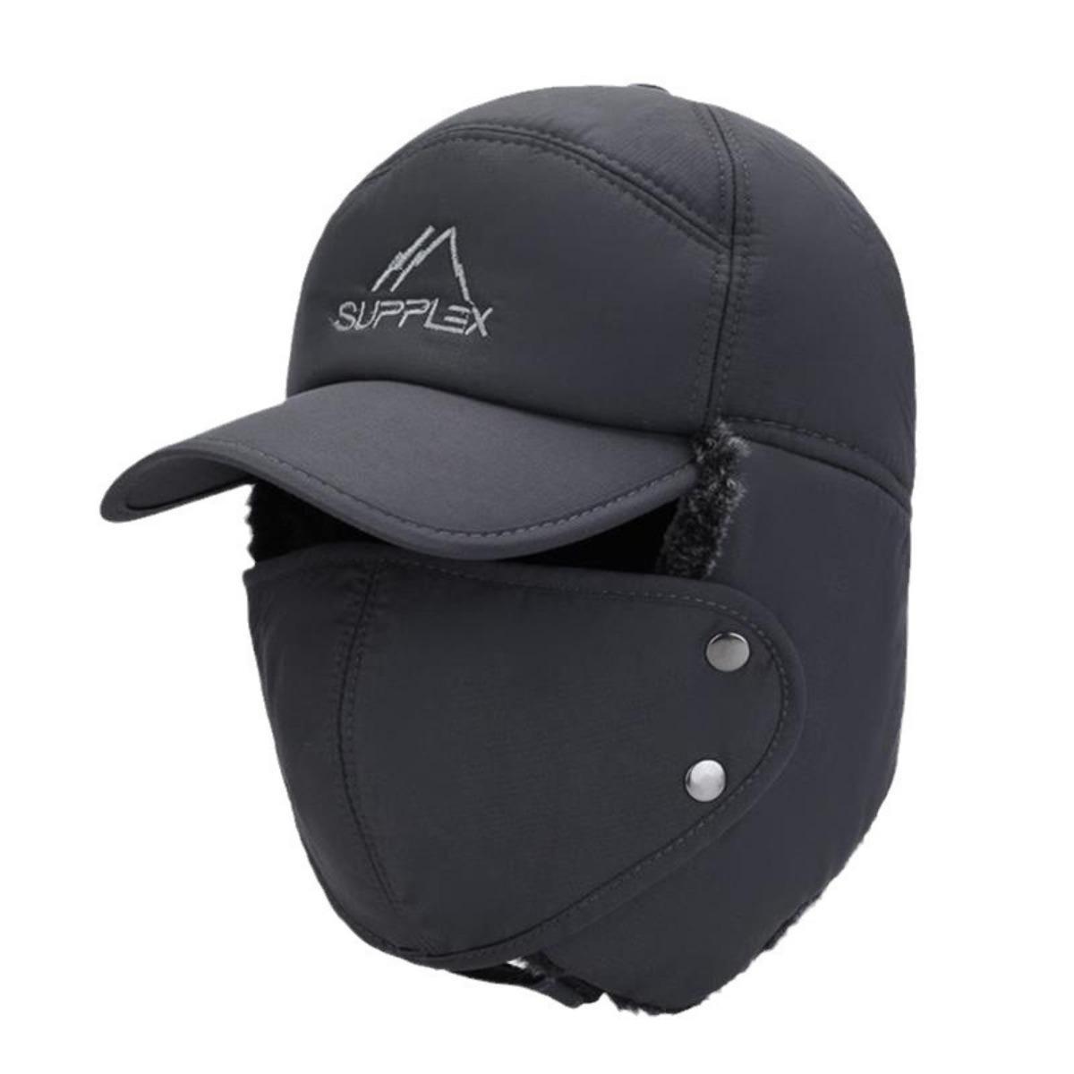 Lei Feng Hat for Men, Winter, Middle-aged and Elderly, Cotton Hat, Outdoor Ear Protection, Cycling Hat, Anti Cold Skiing, and Plush Warm Hat