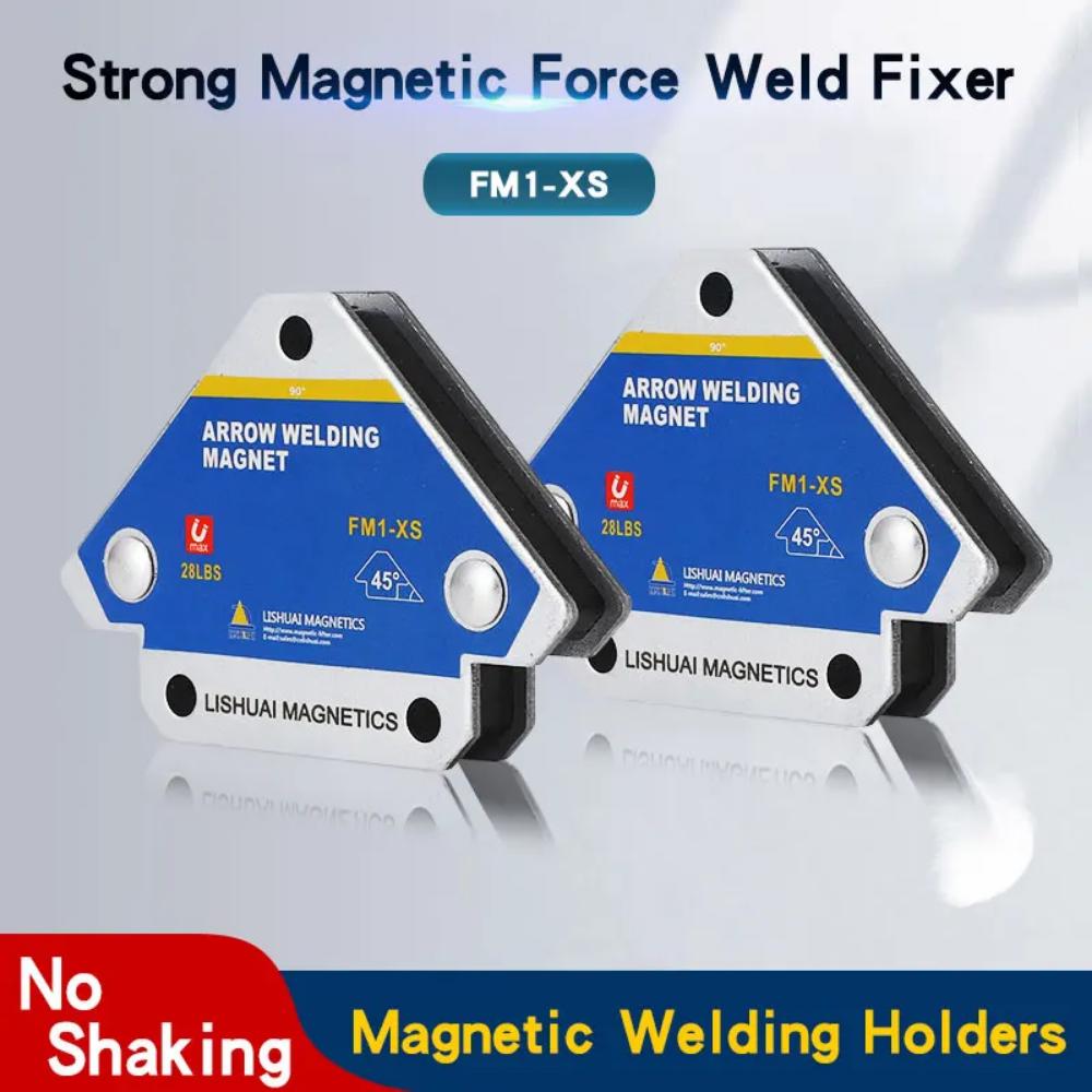 2PCS/4PCS 12.5KG Magnetic Welding Holders Angle Solder Arrow Magnet Weld Fixer Positioner Ferrite Holding Auxiliary Locator Tools