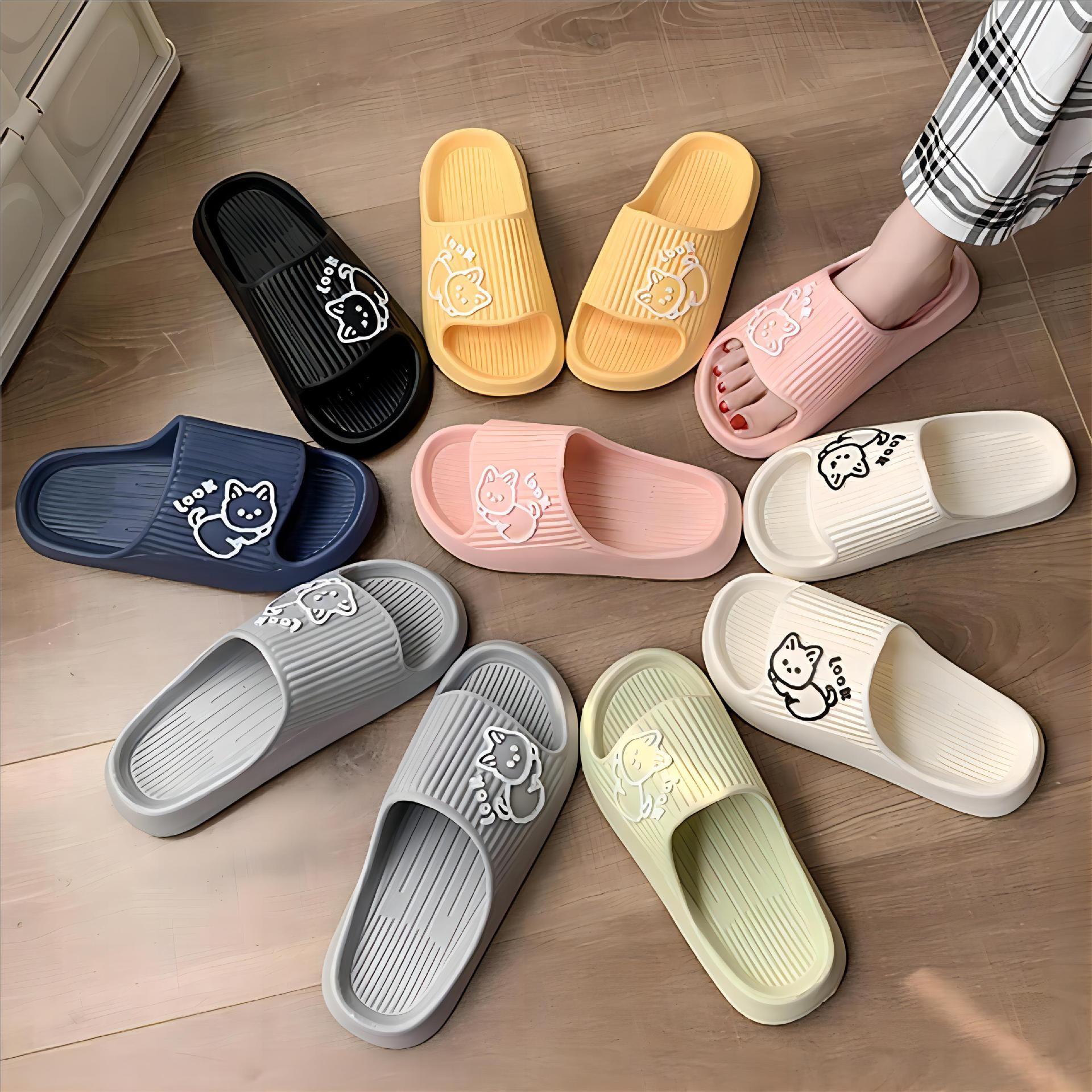 Women Soft Sole Cloud Slippers Summer Beach Thick Platform Slipper Sandals Women Eva Slippers Couple Home Flip Flops